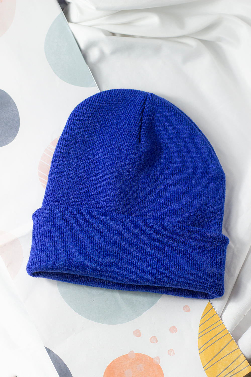 Cobalt Blue Beanie Hat - Sugar + Style