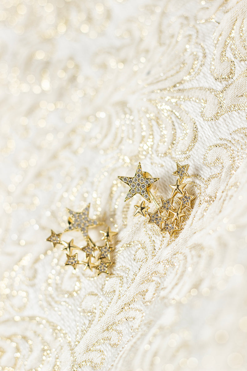 Star Constellation Diamante Earrings