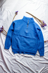 Half Zip Front Pull Over Jumper - Sugar + Style