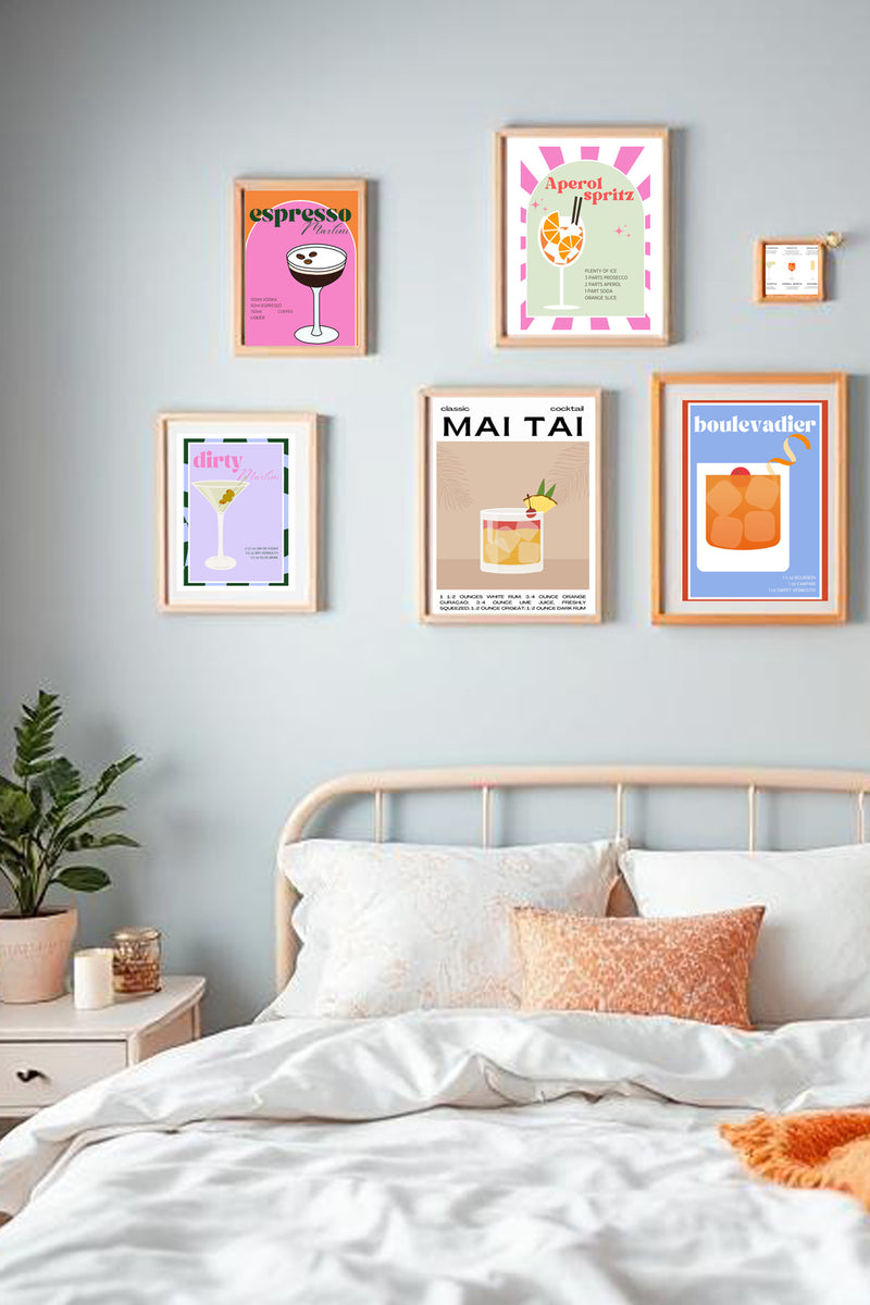 Aperol Spritz Illustrated Recipe A4 Print - Sugar + Style