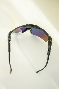 Mirrored Oversize Ski Style Visor Sunglasses - Sugar + Style