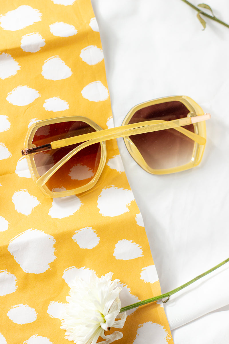 Hexagonal Front Lens Sunglasses