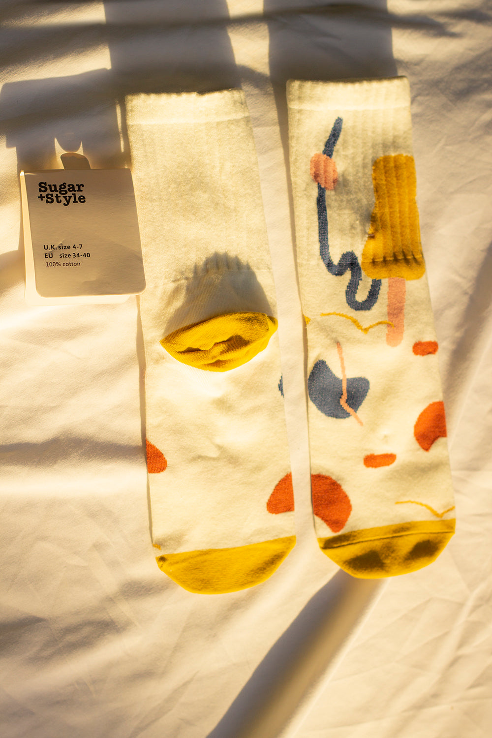 Abstract Wiggle Shape Socks - Sugar + Style