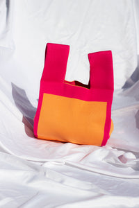 Mini Knit Crochet Shopper Tote Knot Bag - Sugar + Style