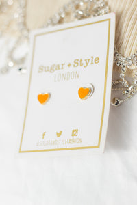 Small Heart Stud Earrings - Sugar + Style