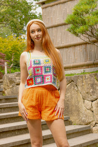 Crochet Squares Vest Top - Sugar + Style