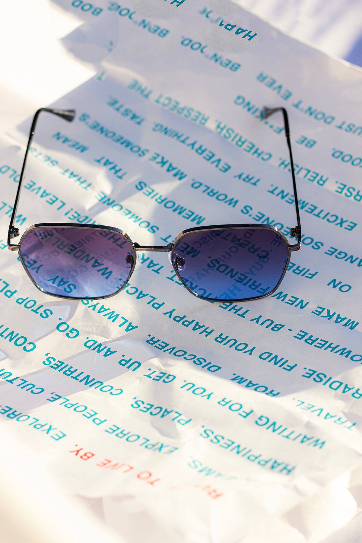 Oversize Angled Square Aviator Sunglasses - Sugar + Style