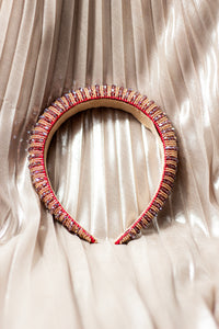 Twisted Bead Sequin Sparkle Headband - Sugar + Style