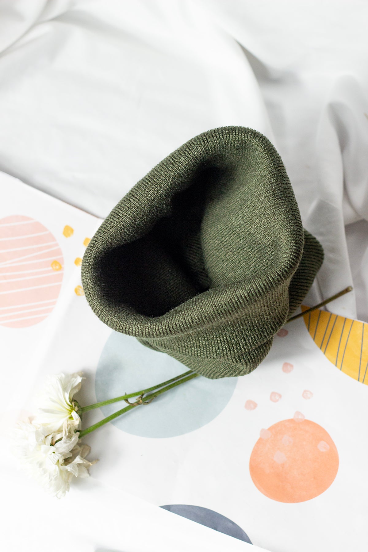 Khaki Green Beanie Hat - Sugar + Style
