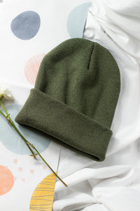 Khaki Green Beanie Hat - Sugar + Style
