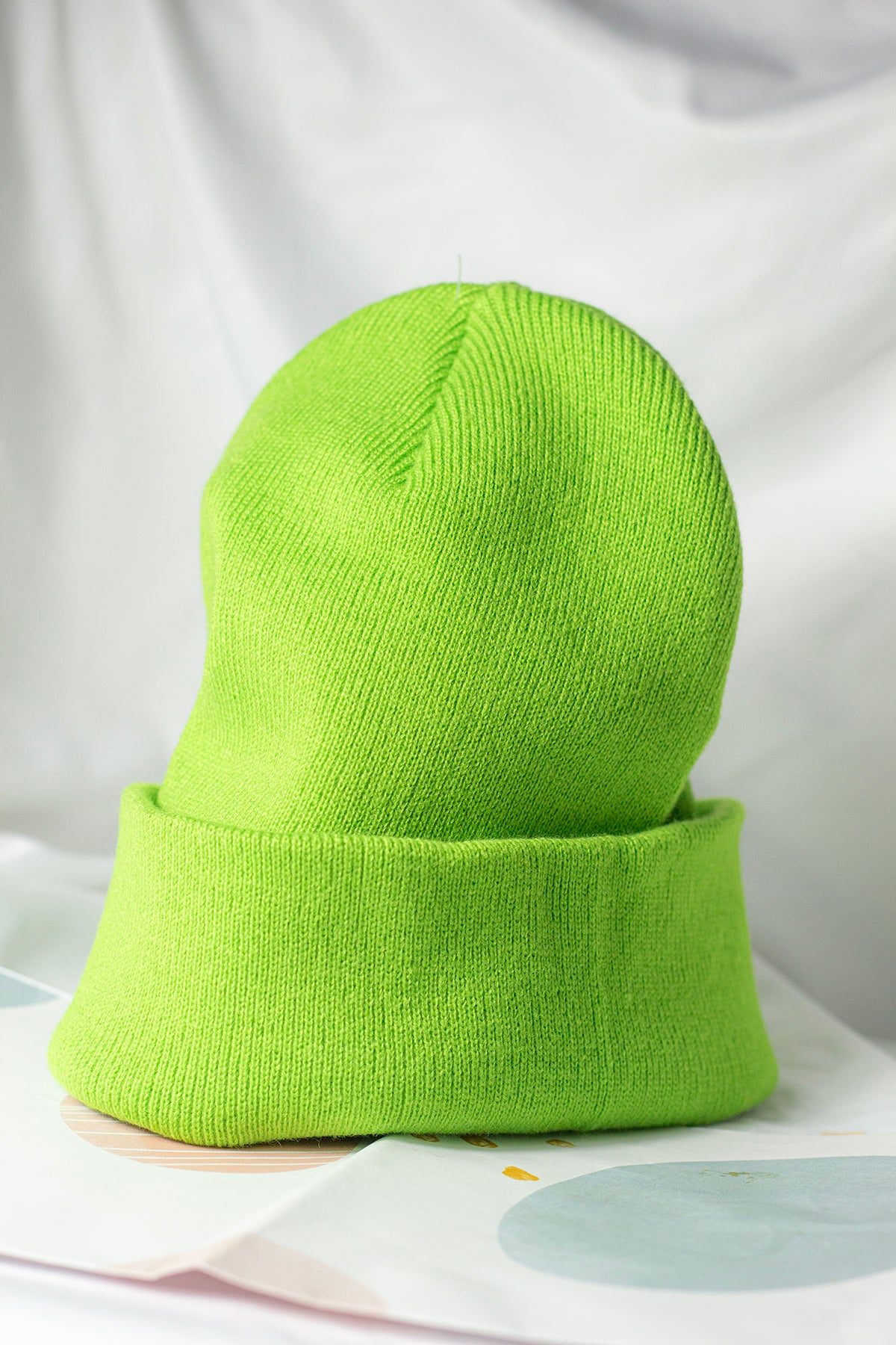 Lime green sales beanie hat