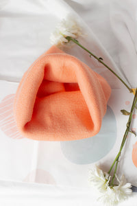 Peach Pink Beanie Hat - Sugar + Style