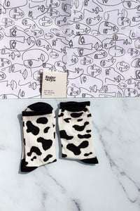 Cow Print Socks - Sugar + Style