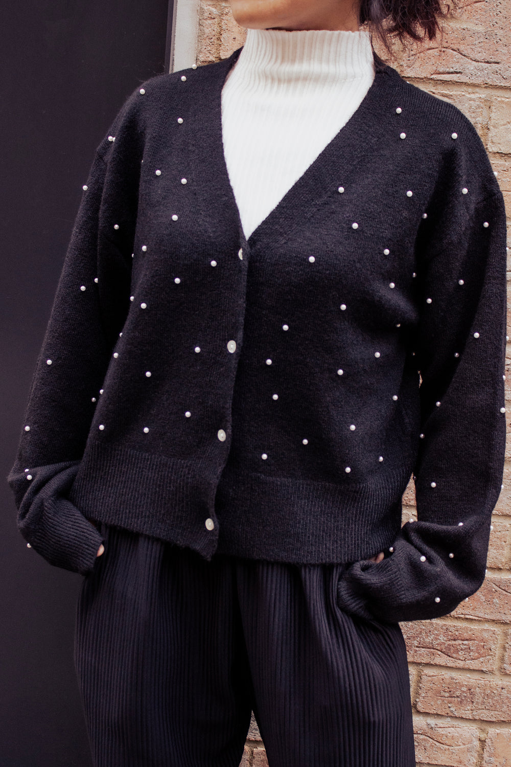 All Over Pearl Cardigan - Sugar + Style