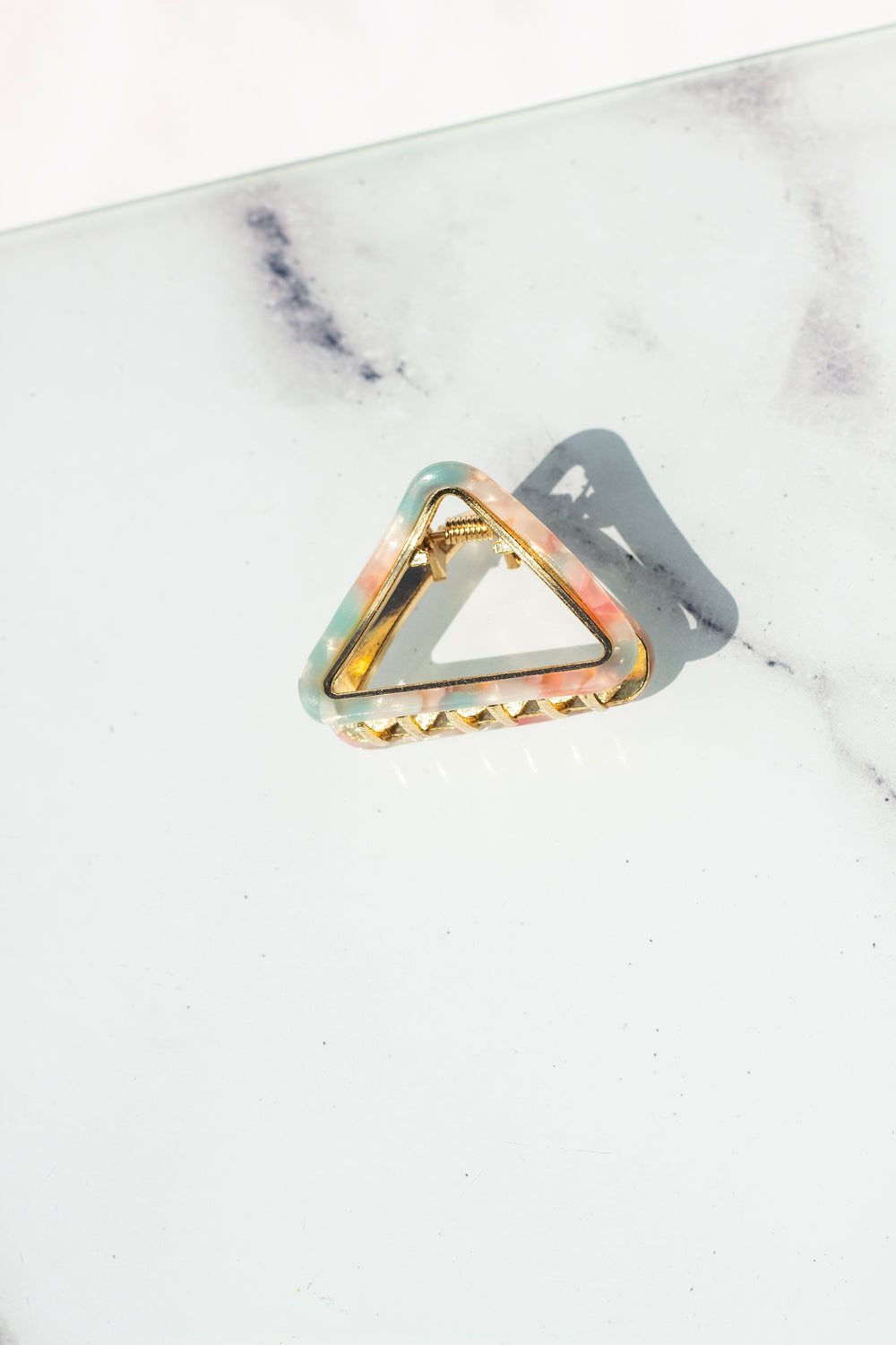 Triangle Outline Claw Hair Clip - Sugar + Style