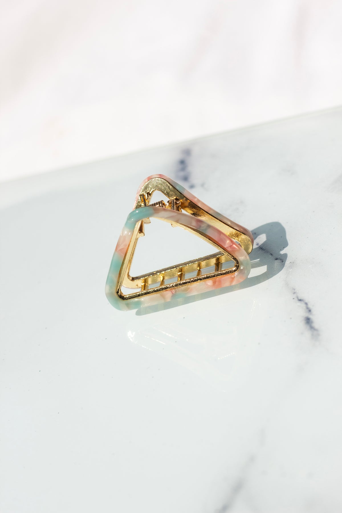 Triangle Outline Claw Hair Clip - Sugar + Style