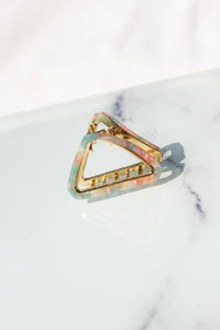 Triangle Outline Claw Hair Clip - Sugar + Style