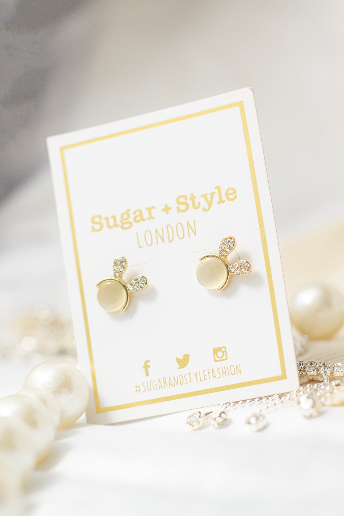 Bunny Ear Earrings - Sugar + Style