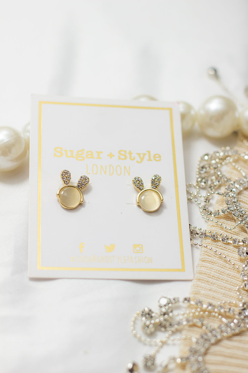 Bunny Ear Earrings - Sugar + Style