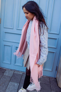 Cashmere Blend Colour Block Scarf - Sugar + Style