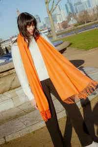 Cashmere Blend Colour Block Scarf - Sugar + Style