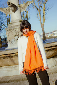 Cashmere Blend Colour Block Scarf - Sugar + Style