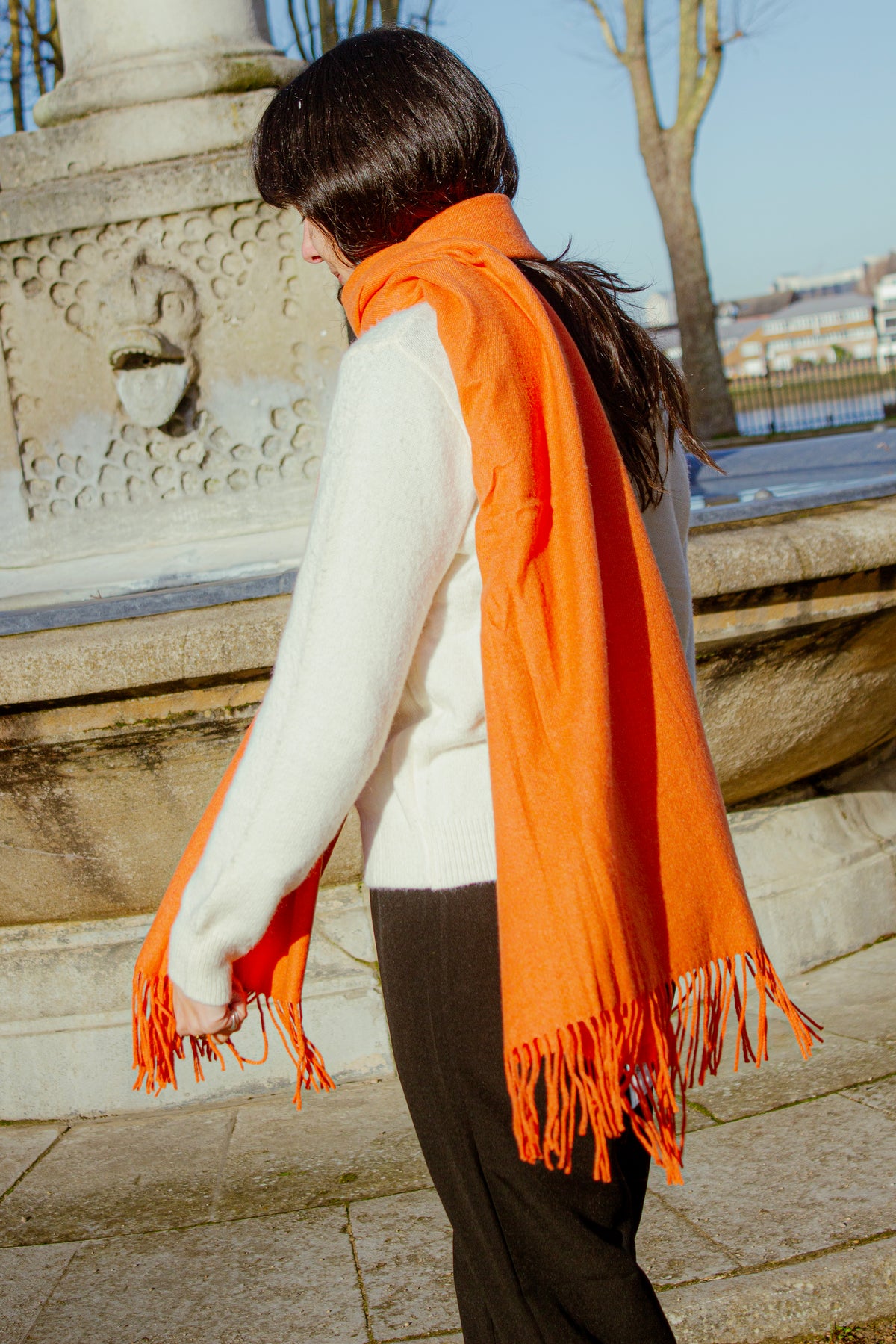 Cashmere Blend Colour Block Scarf - Sugar + Style