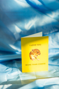 Juu Illustration Mouse and Cheese Card with Envelope - Sugar + Style