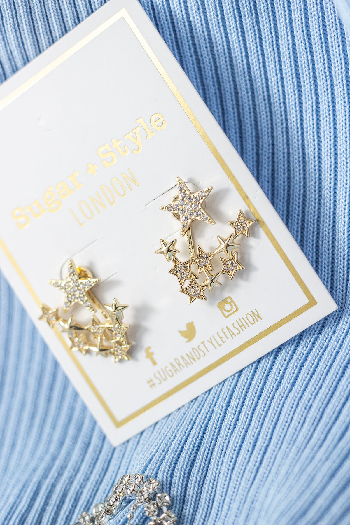 Star Constellation Diamante Earrings - Sugar + Style