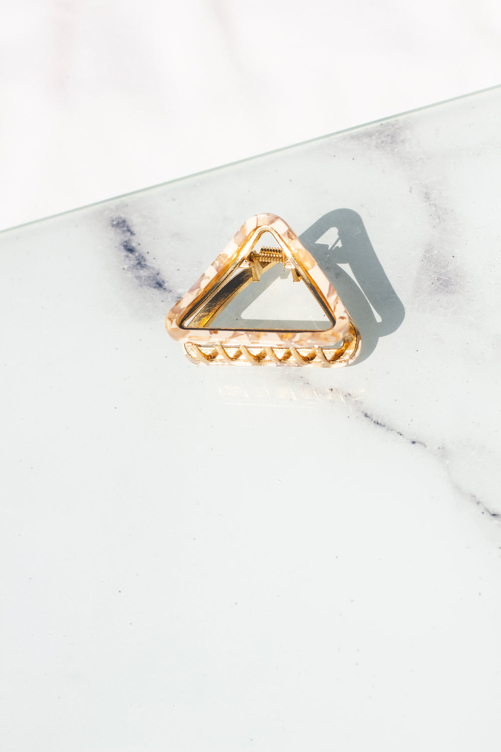 Triangle Outline Claw Hair Clip - Sugar + Style