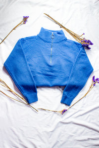 Half Zip Front Pull Over Jumper - Sugar + Style