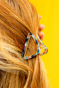 Triangle Outline Claw Hair Clip - Sugar + Style