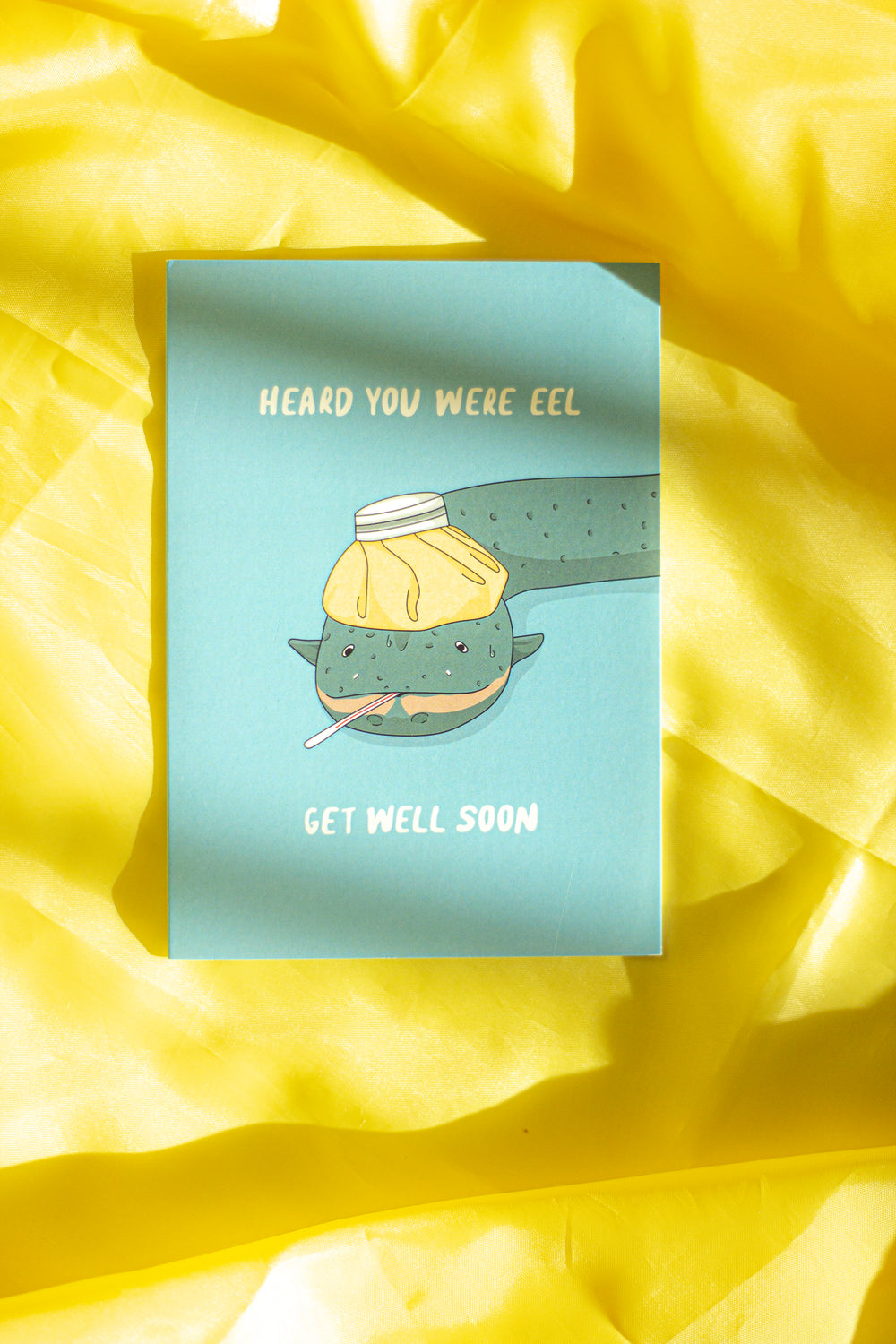 Juu Illustration Eel Get Well Soon Card with Envelope - Sugar + Style