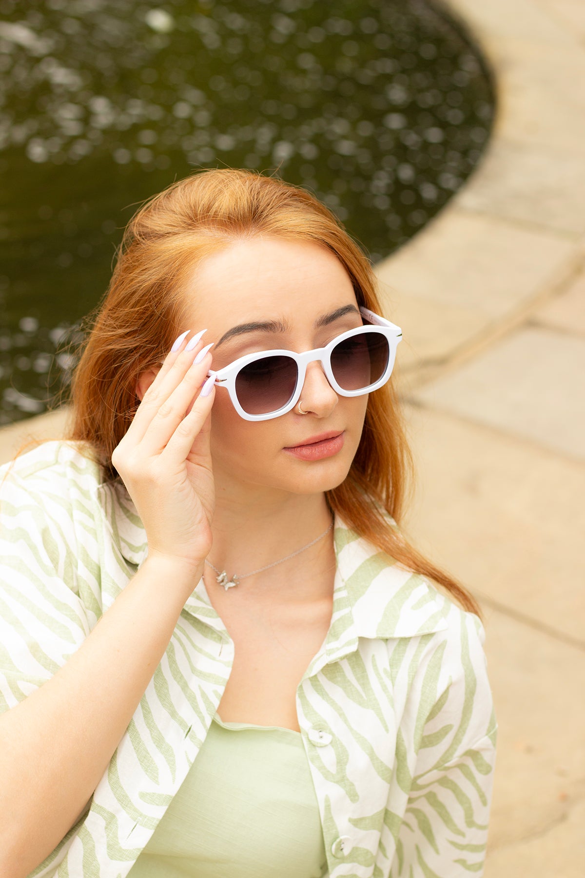 Rounded Square Retro Pin Style Sunglasses - Sugar + Style