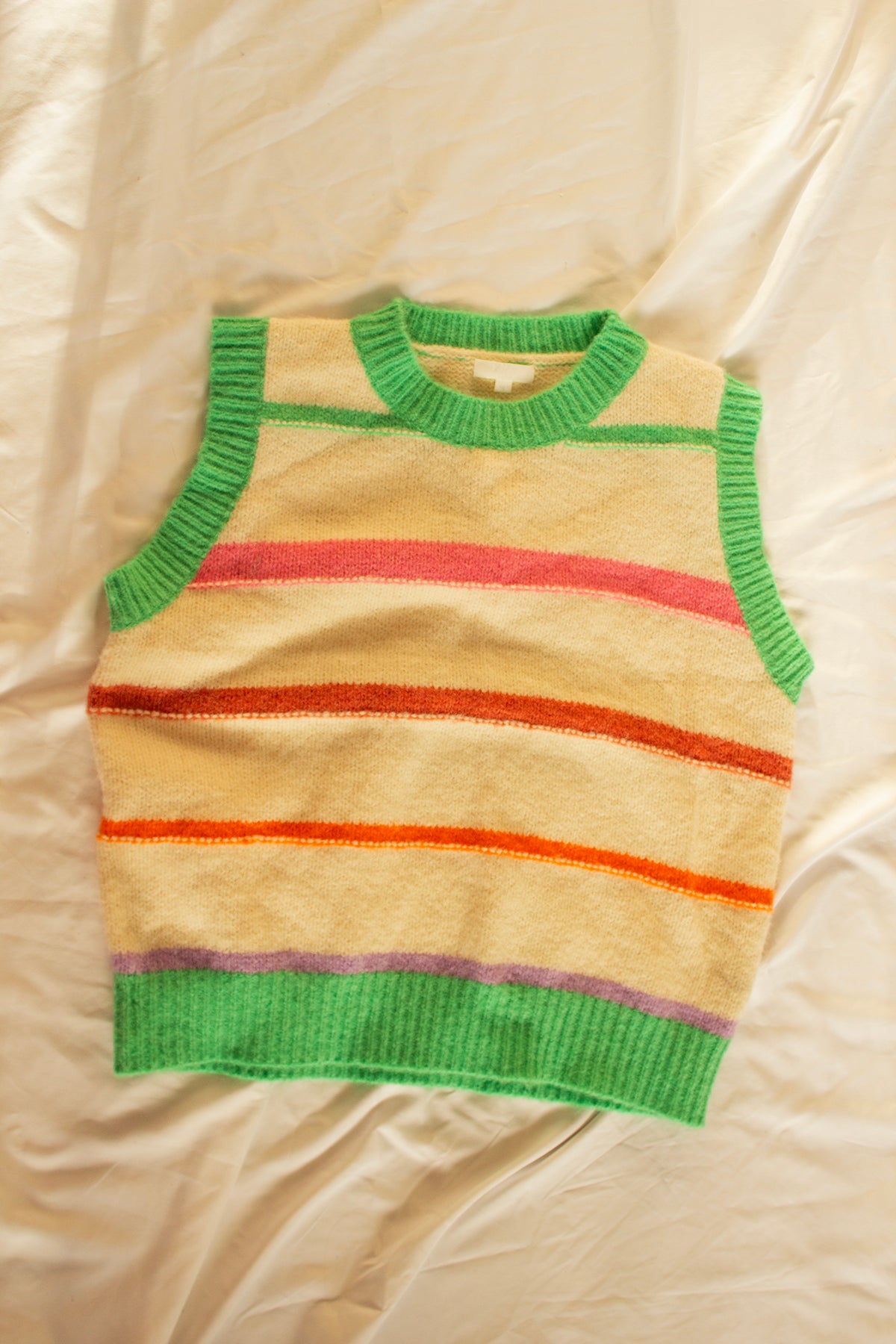 Striped hot sale sweater vest