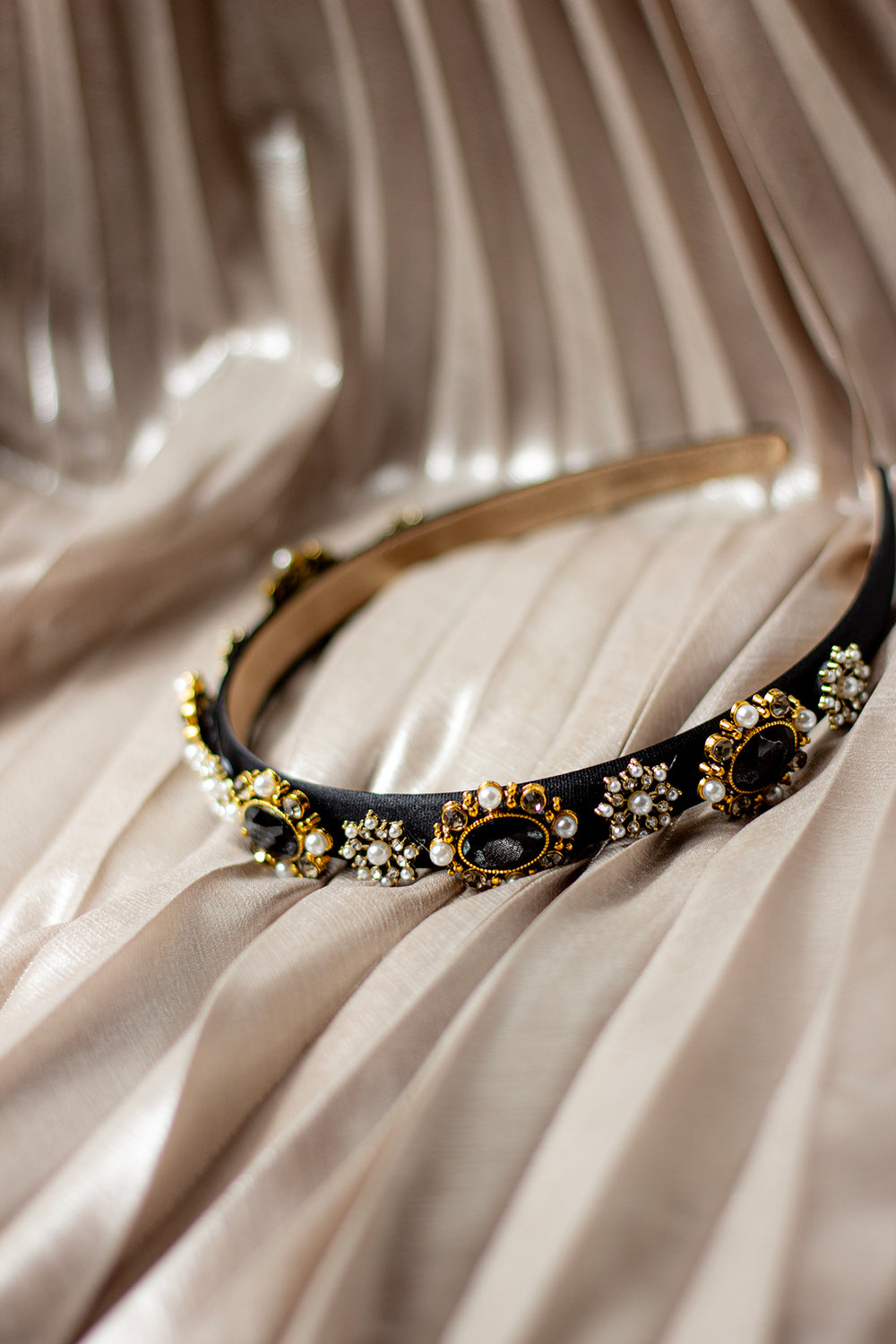 Narrow Jewel Diamante Headband – Sugar + Style