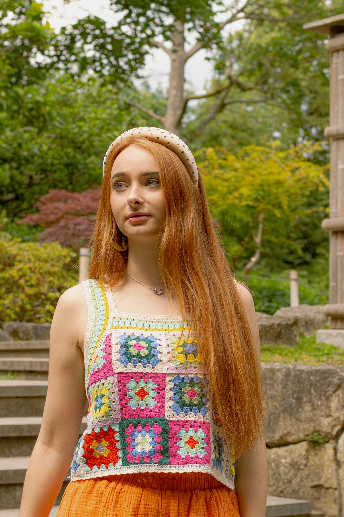 Crochet Squares Vest Top - Sugar + Style