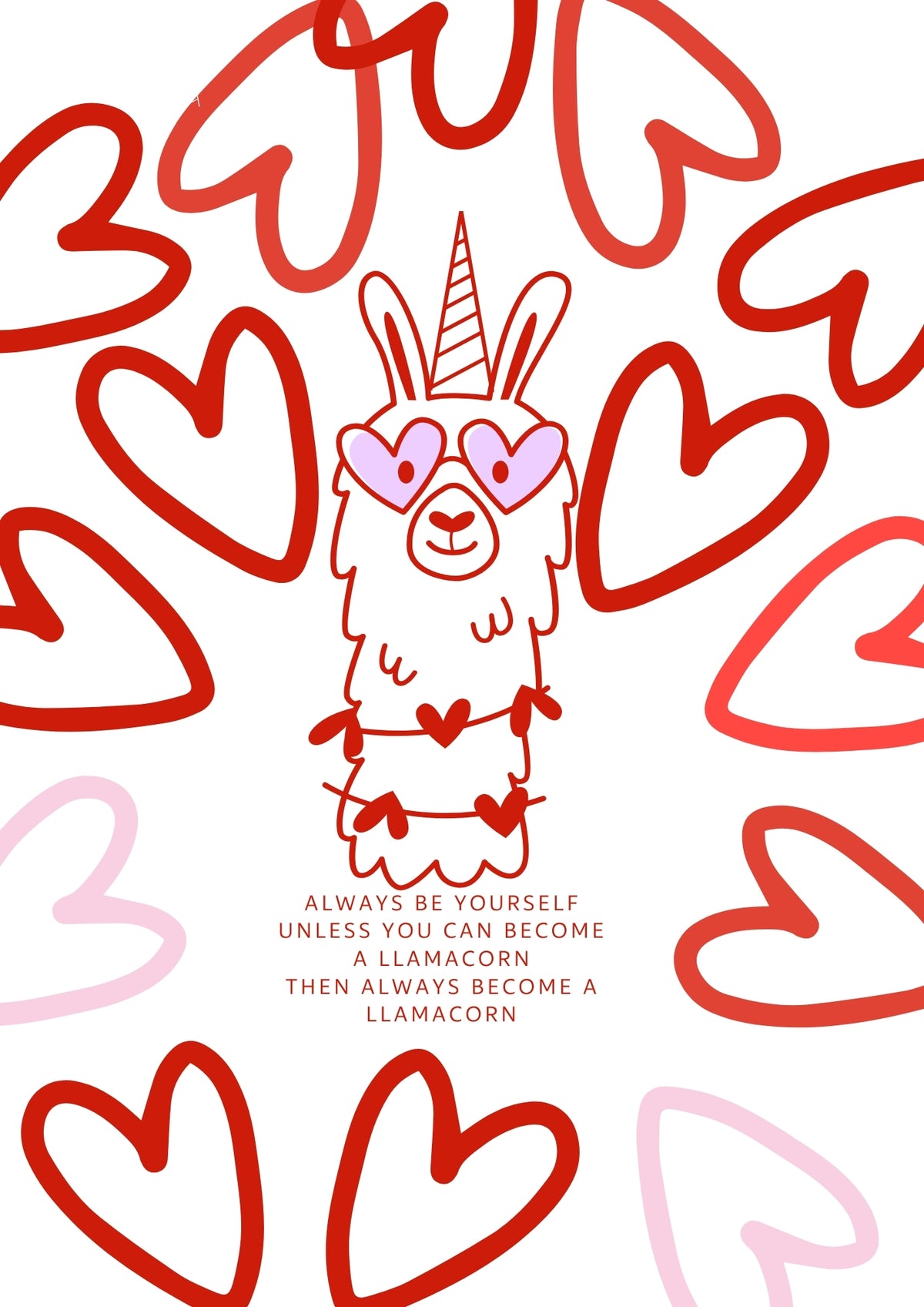 Llamacorn A4 Print - Sugar + Style