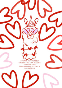 Llamacorn A4 Print - Sugar + Style