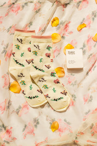 Mini Flower Pattern Socks - Sugar + Style