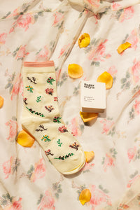 Mini Flower Pattern Socks - Sugar + Style