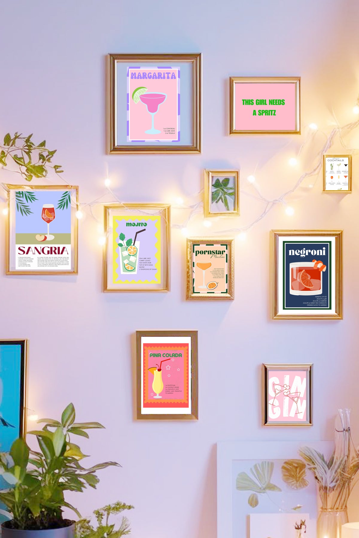 Margarita Illustrated Recipe A4 Print - Sugar + Style