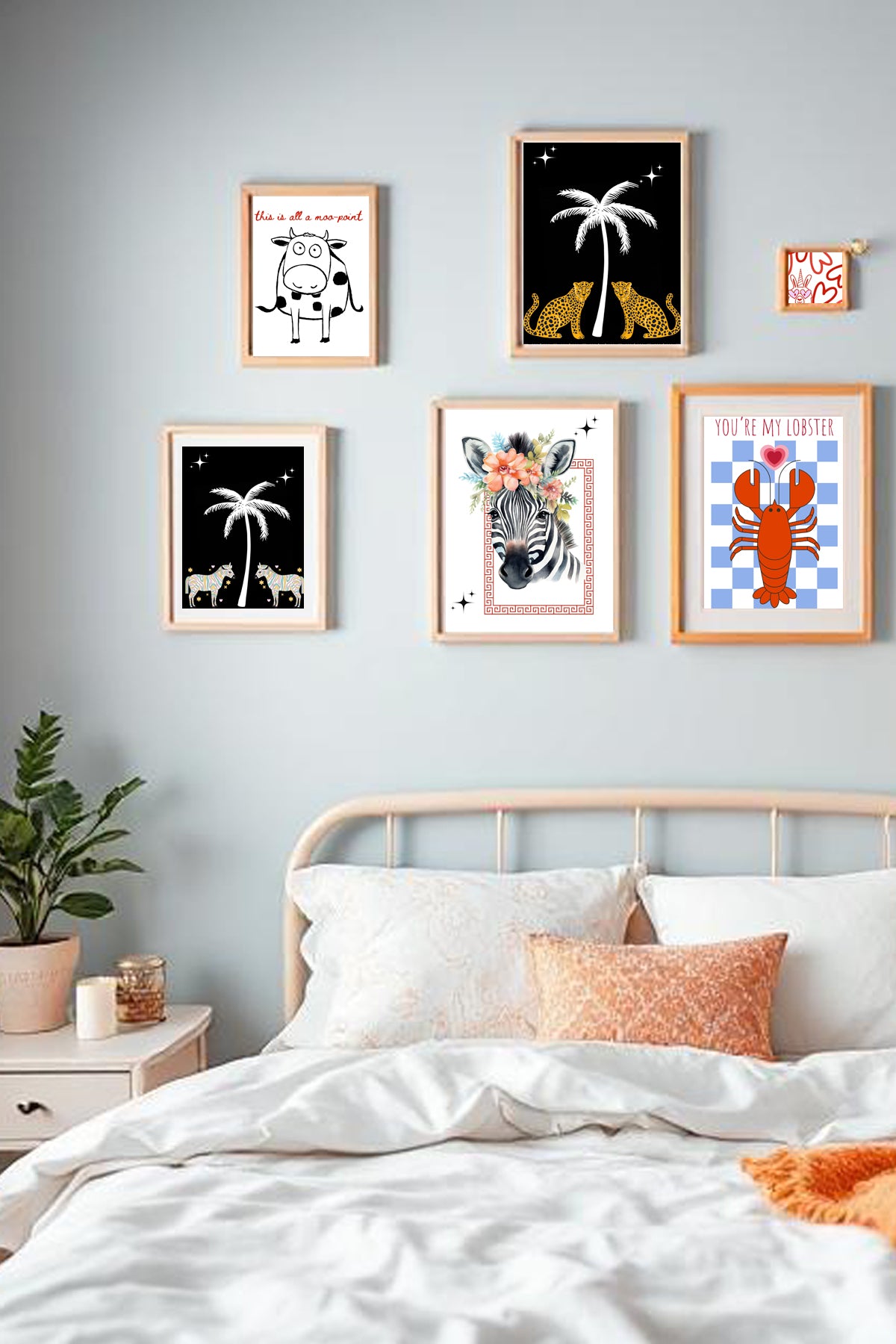 Zebra Duo A4 Print - Sugar + Style