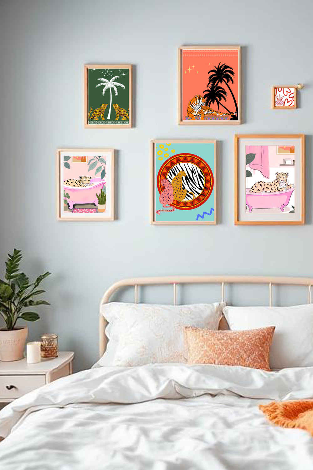 Tiger Palm Trees A4 Print - Sugar + Style