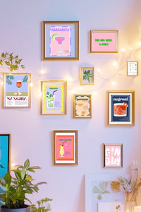 Negroni Illustrated Recipe A4 Print - Sugar + Style