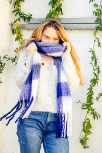 Plaid Warm Wrap Scarf - Sugar + Style