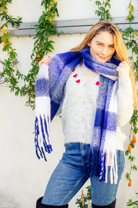 Plaid Warm Wrap Scarf - Sugar + Style