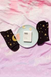 Night Sky Moon and Stars Socks - Sugar + Style