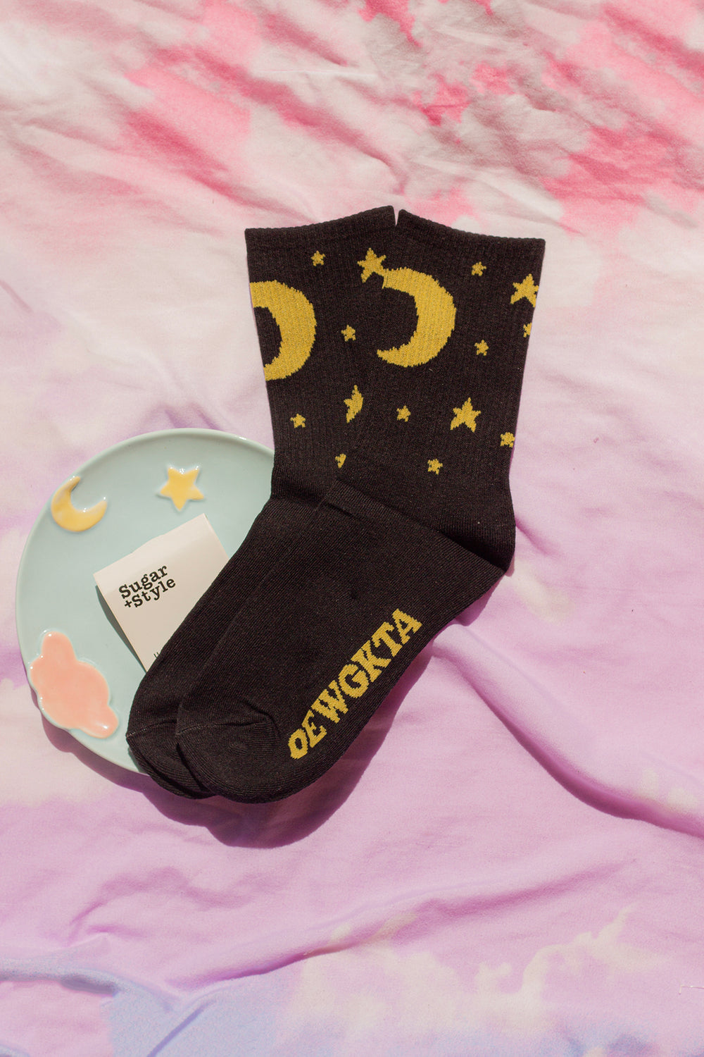 Night Sky Moon and Stars Socks - Sugar + Style