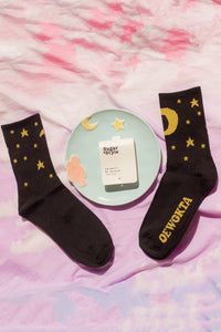 Night Sky Moon and Stars Socks - Sugar + Style